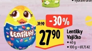 Čokoládové vajíčko s lentilkami Orion