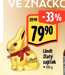 Čokoládový zajíc Lindt