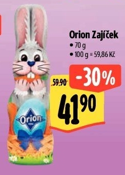 Čokoládový zajíc Orion