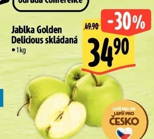 Jablka Golden Delicious