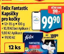 Kapsičky pro kočky Fantastic Felix Purina