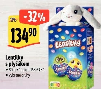 Sladkosti s plyšákem Lentilky Orion