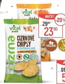 Chipsy bez lepku Vital snack