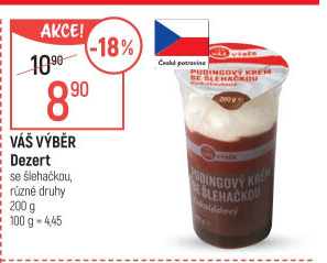 Dezert se šlehačkou Váš Výběr