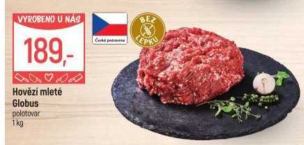 Hovězí mleté maso Globus