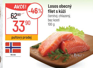 Losos obecný filety