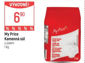 Sůl s jódem My Price