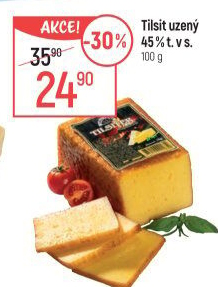 Sýr Tilsit uzený 45% Smiltene