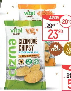 Čočkové chipsy bez lepku Vital snack