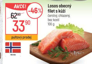 Losos obecný filety