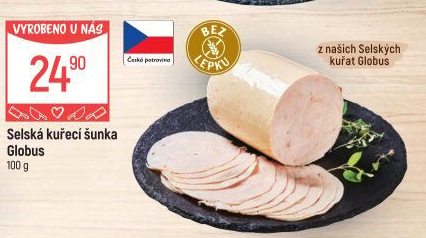 Selská kuřecí šunka Globus