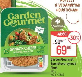 Špenátovo sýrový řízek Garden Gourmet