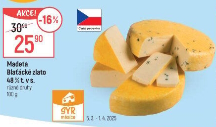 Sýr Blaťácké zlato Madeta