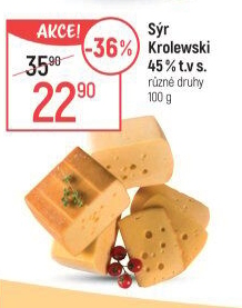 Sýr Krolewski 45% Milkpol