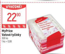 Vatové tyčinky My Price