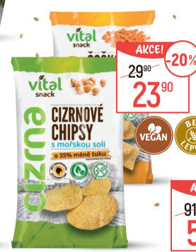 Čočkové chipsy bez lepku Vital snack