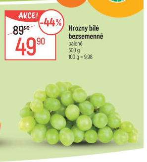 Hrozny bílé bezsemenné