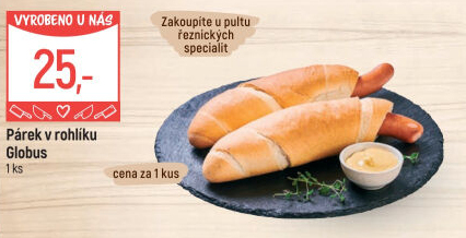Párek v rohlíku Globus