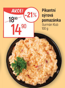 Pikantní sýrová pomazánka