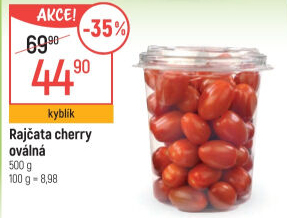 Rajčata cherry oválná