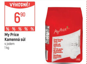 Sůl s jódem My Price