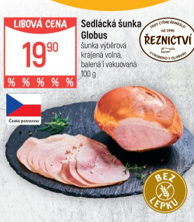 Šunka sedlácká výběrová Globus