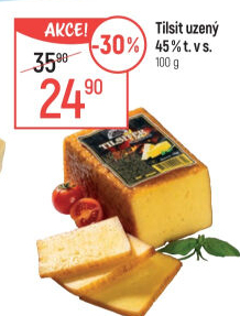 Sýr Tilsit uzený 45% Smiltene