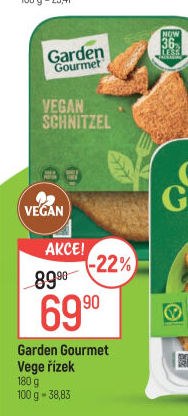 Veganský řízek Veggie Garden Gourmet