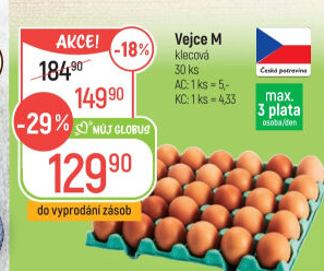 Vejce M Česká vejce