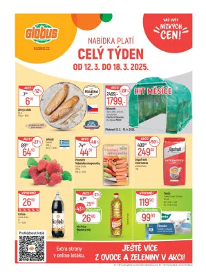 akční leták Globus 12.3.2025-18.3.2025
