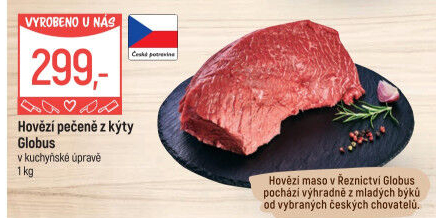 Hovězí pečeně z kýty Globus