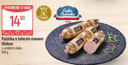 Paštika s telecím masem Játrovka Globus