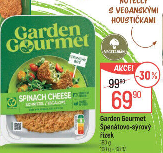 Špenátovo sýrový řízek Garden Gourmet