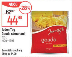 Sýr Gouda strouhaná Jeden Tag