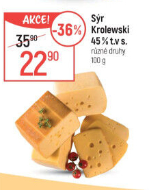 Sýr Krolewski 45% Milkpol
