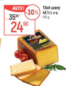 Sýr Tilsit uzený 45% Smiltene