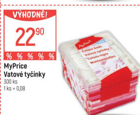 Vatové tyčinky My Price