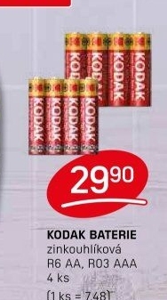 Baterie Zinc Kodak