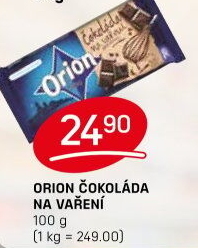 Čokoláda na vaření Orion