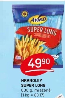Hranolky mražené Super Long Aviko