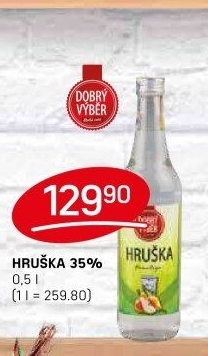 Pálenka Hruška Dobrý Výběr