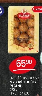 Pečené masové kuličky Sláma