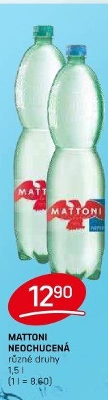 Přírodní voda Mattoni