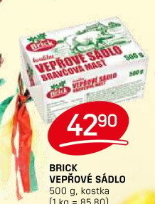 Sádlo vepřové Brick