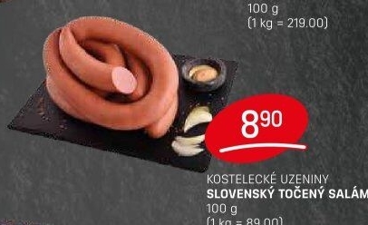 Salám slovenský točený Kostelecké uzeniny