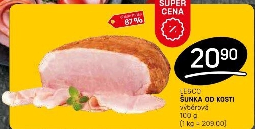 Šunka od kosti výběrová LE&