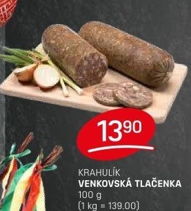 Tlačenka venkovská Krahulík