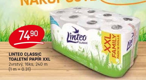 Toaletní papír 2vrstvý Linteo