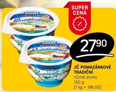 Tradiční pomazánkové Jihočeské Madeta