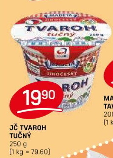 Tvaroh tučný Jihočeský Madeta